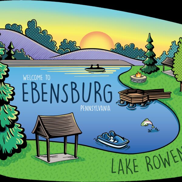Lake Rowena Die Cut Sticker Thumbnail